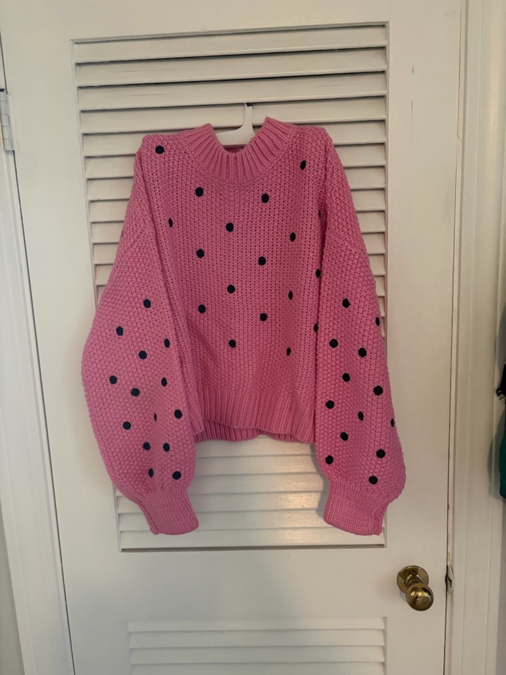 Polka Dot Knit Sweater
